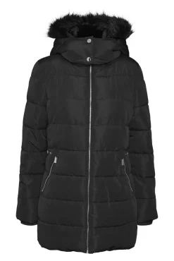 Abrigo midi acolchado