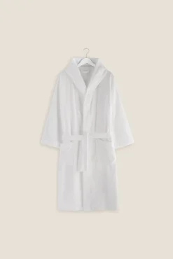 Albornoz rizo algodón capucha unisex