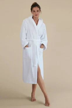 Albornoz rizo algodón capucha unisex