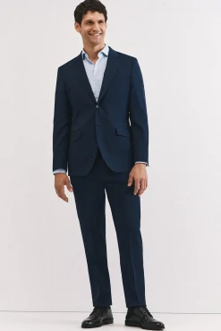Americana cuadro azul slim fit