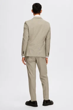 Americana de cuadros Slim Fit confeccionada con materiales reciclados