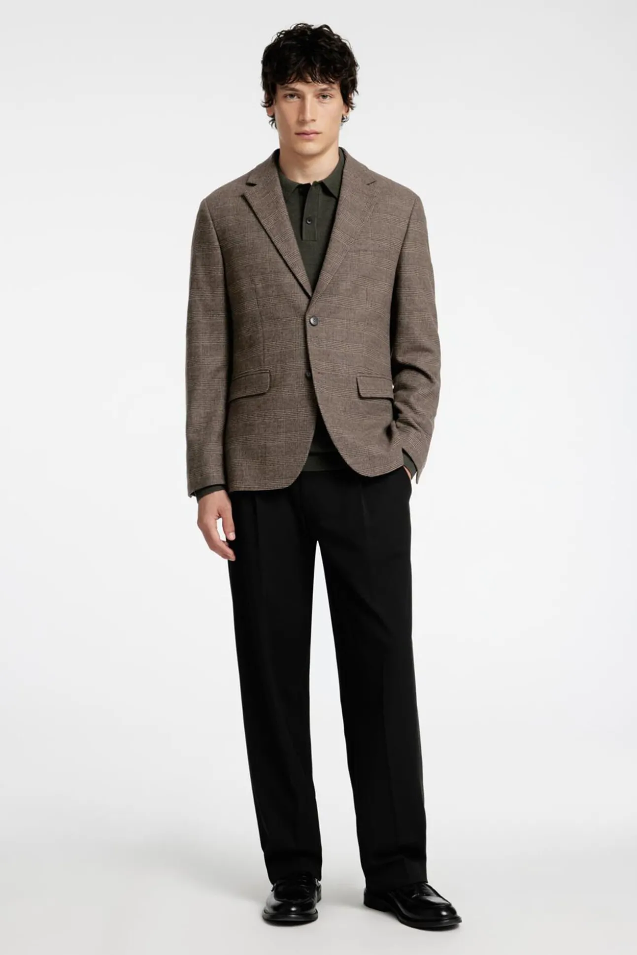 Americana de lana slim fit