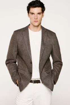 Americana de lana slim fit