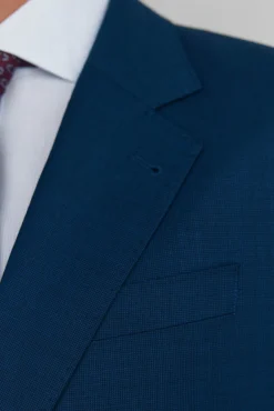 Americana estructura azul bi-stretch slim fit