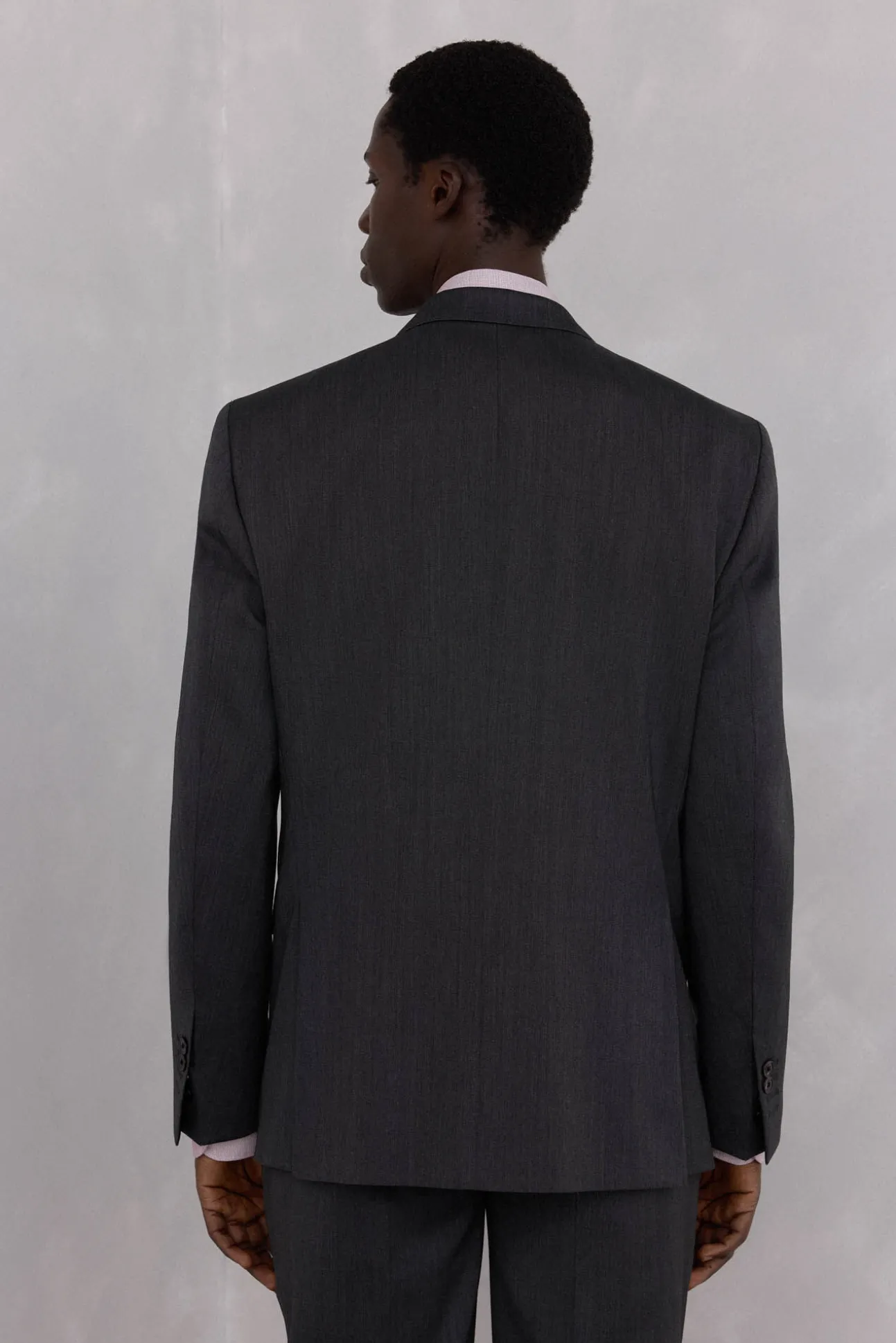 Americana estructura gris bi-stretch slim fit