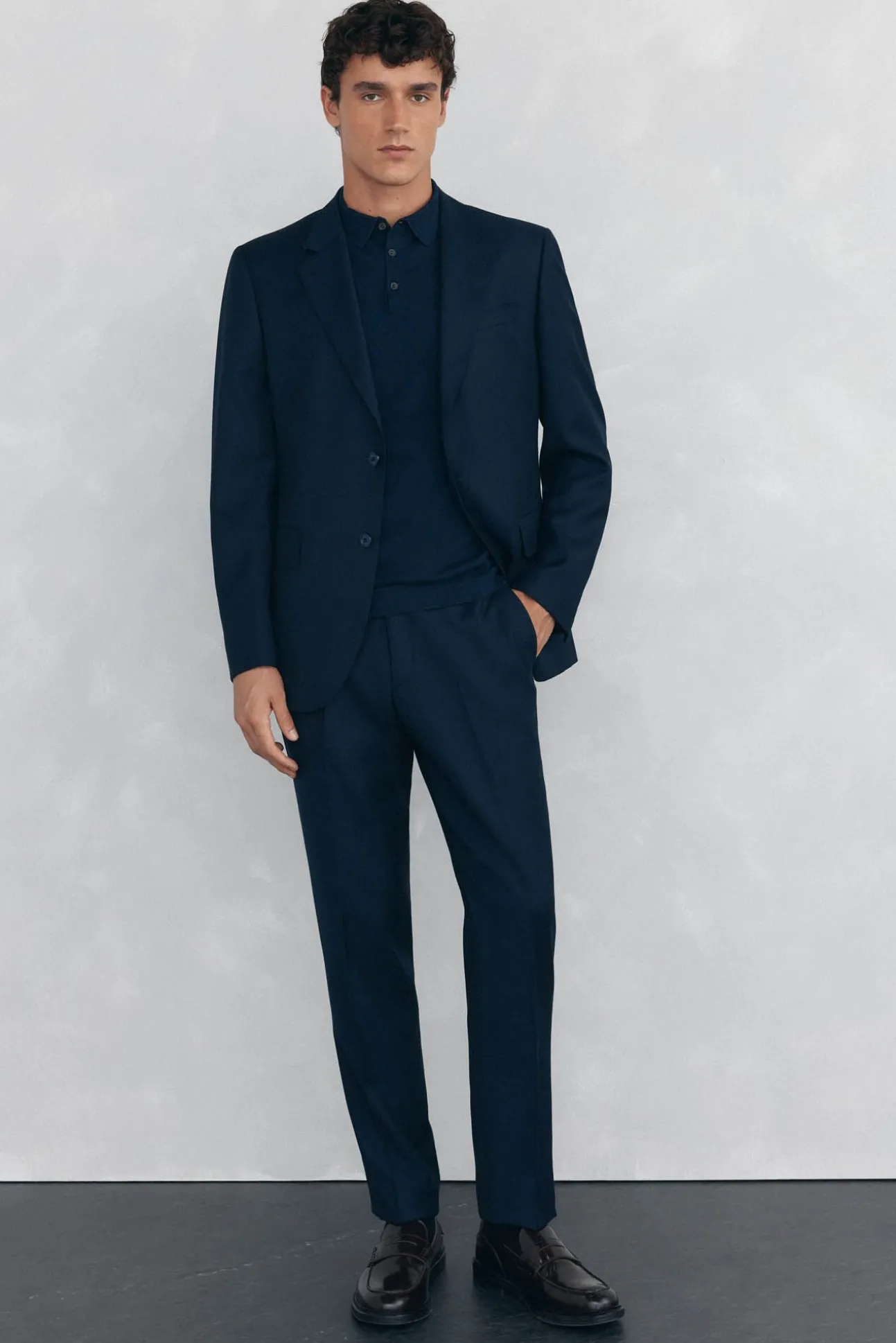Americana ojo de perdiz bi-stretch slim fit