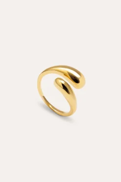 Anillo Abbraccio Baño Oro