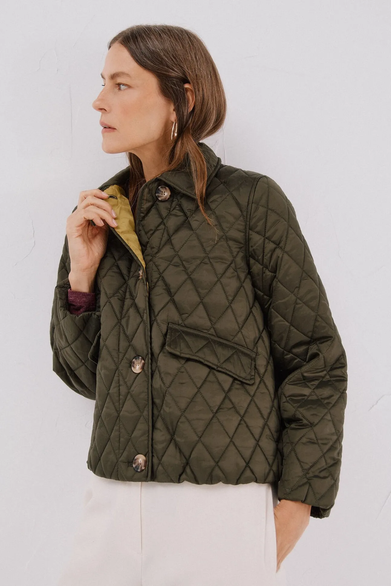 Anorak acolchado botones