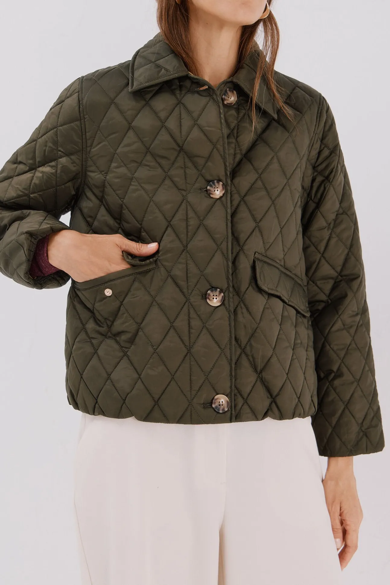Anorak acolchado botones