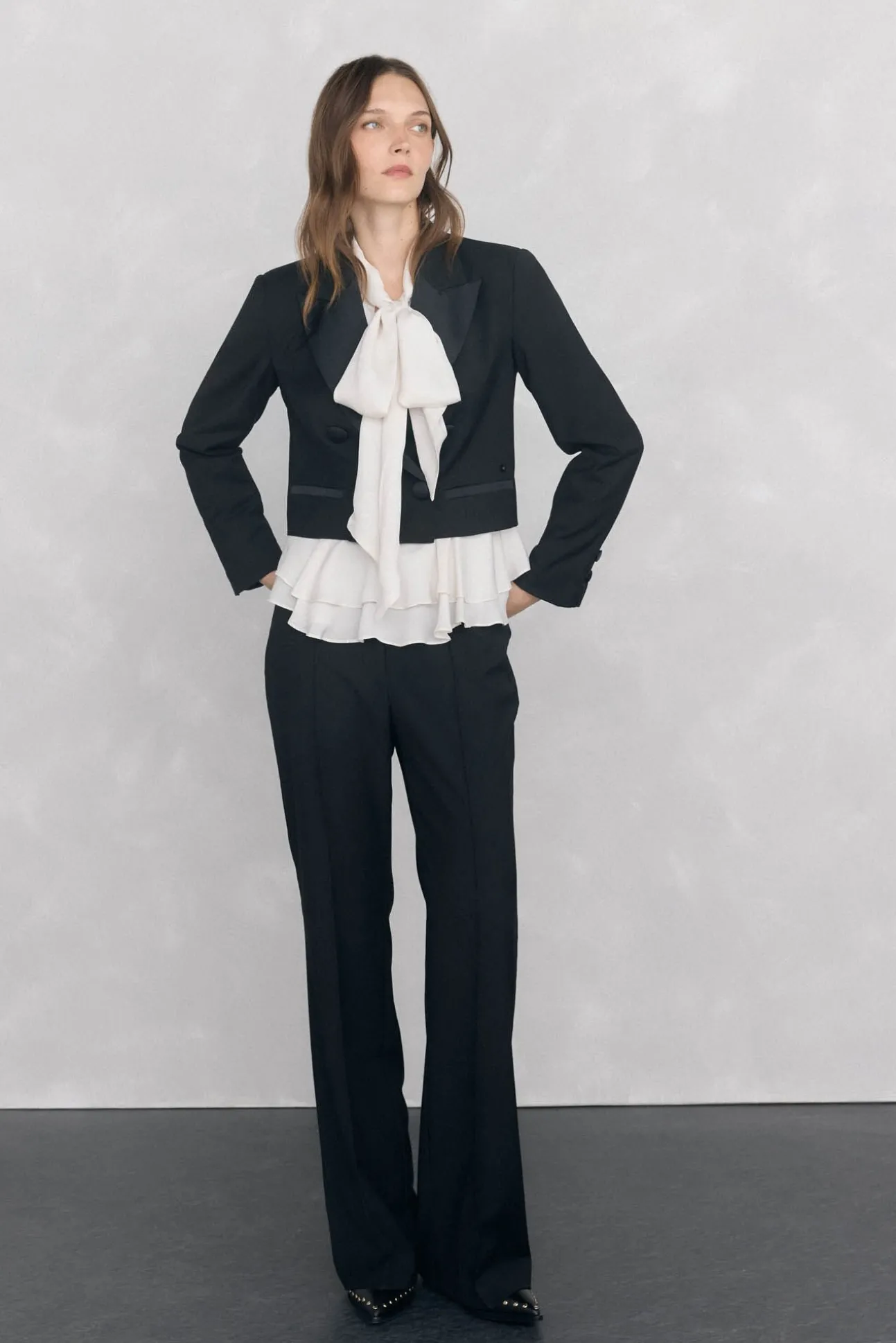 Blazer corta negra