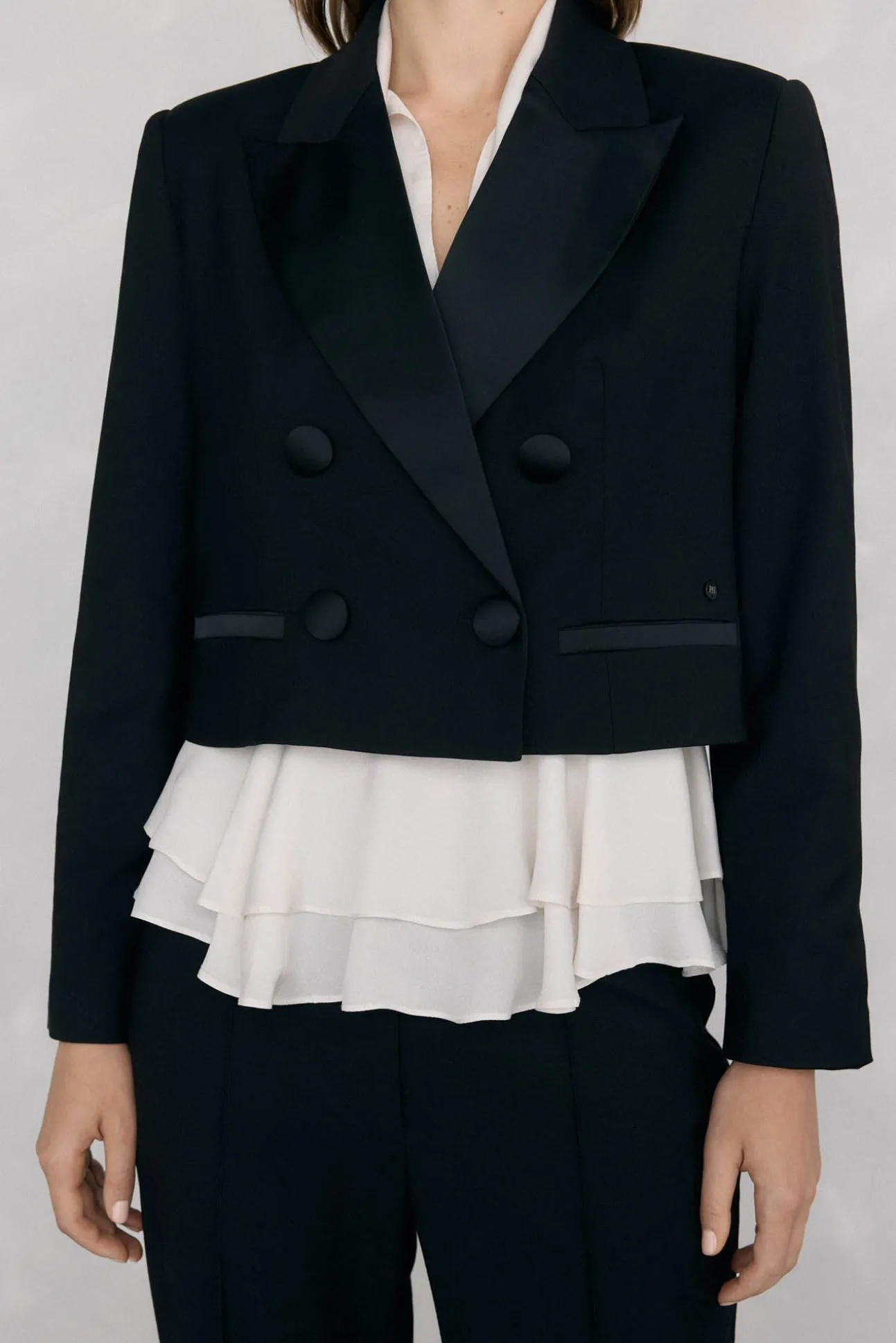 Blazer corta negra