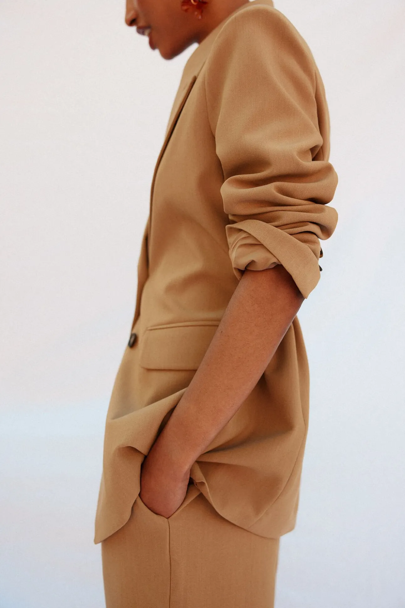 Blazer de cuello solapa