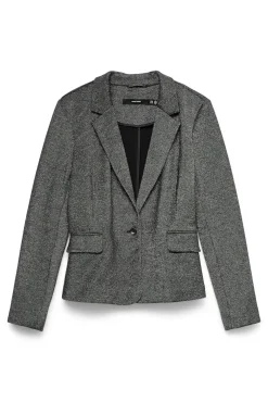Blazer de manga larga detalle glitter