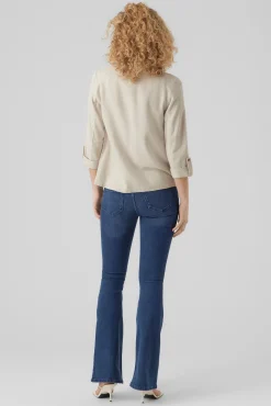 Blazer de mujer abierta con solapa