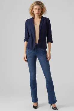 Blazer de mujer abierta con solapa