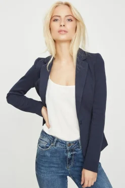 Blazer de mujer manga larga con bolsillos