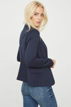 Blazer de mujer manga larga con bolsillos
