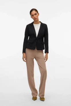 Blazer de mujer manga larga con bolsillos