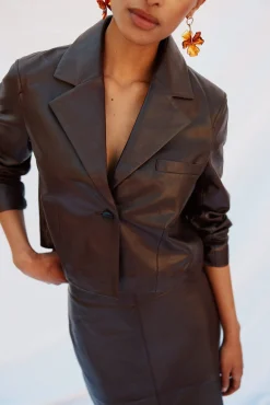 Blazer piel