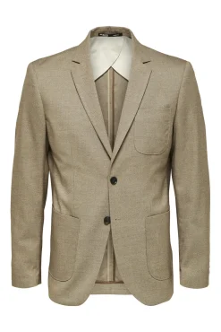 Blazer slim fit elaborada con materiales reciclados