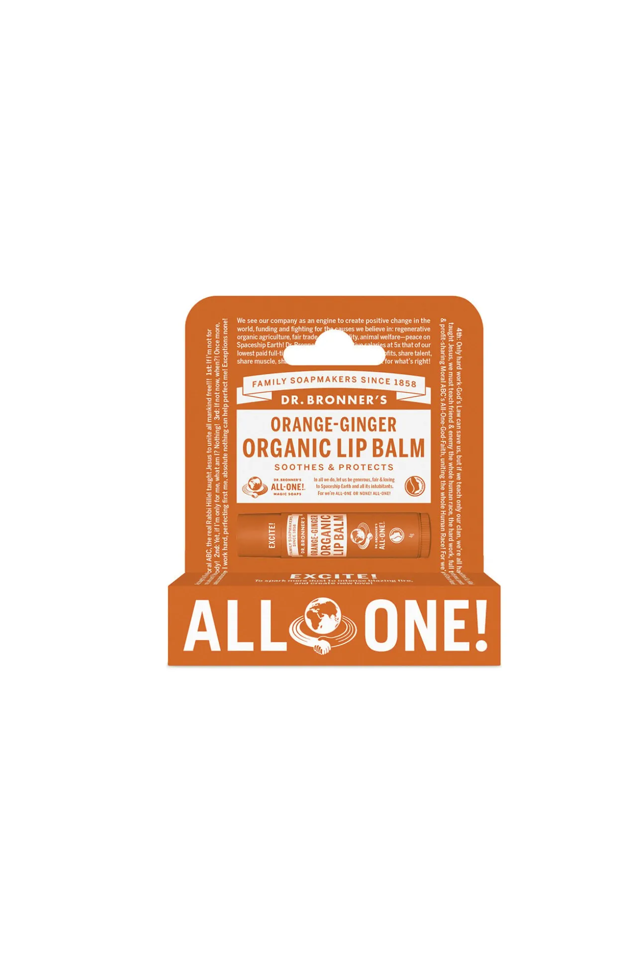 Bálsamo labial orgánico "Naranja-Jenjibre"