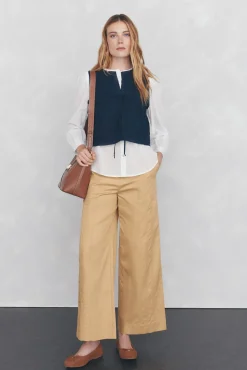 Blusa amplia lisa
