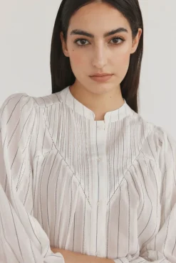 Blusa amplia rayas