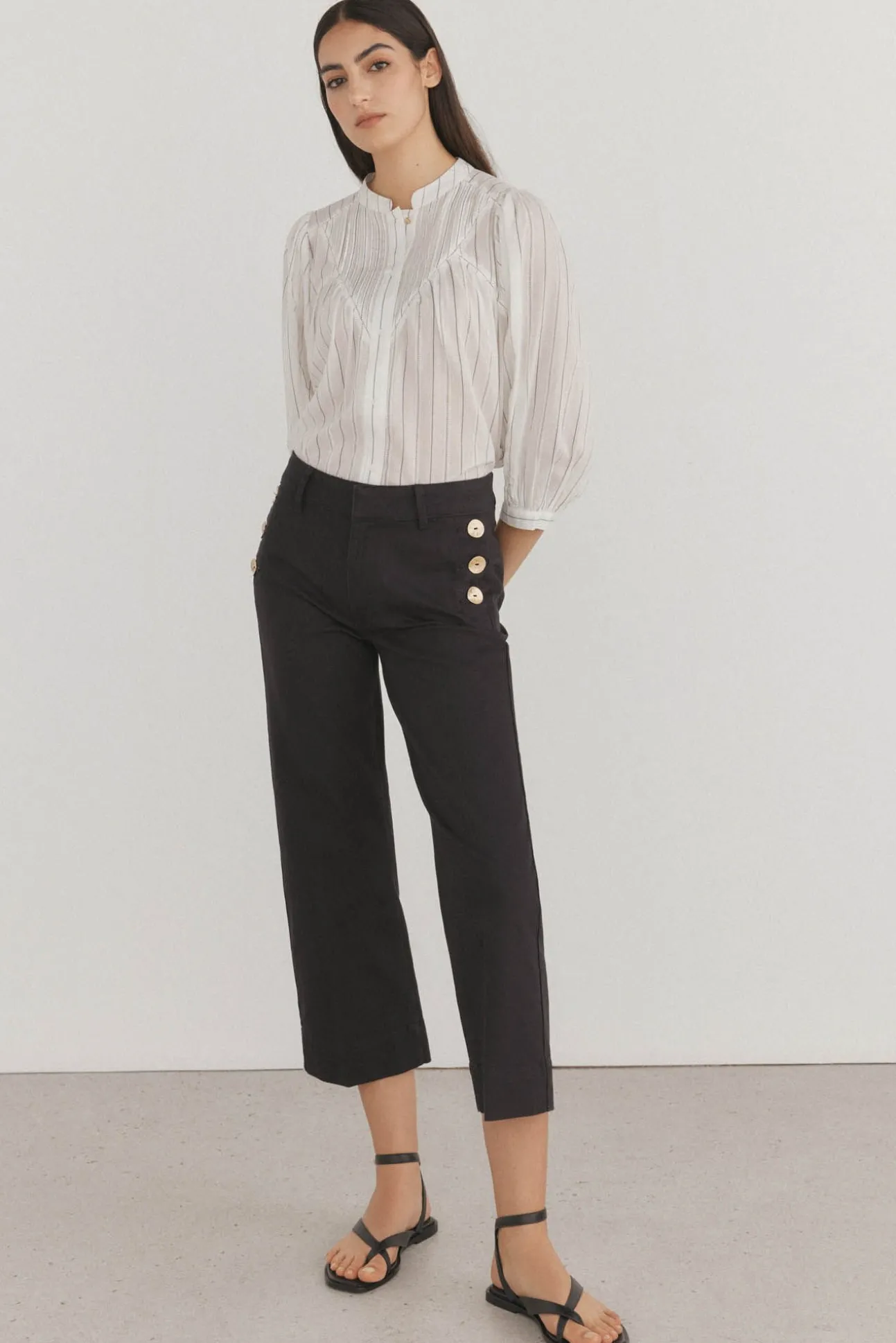Blusa amplia rayas