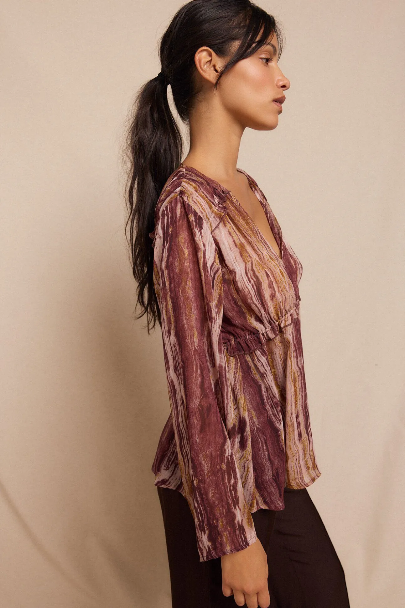 Blusa asimetrica