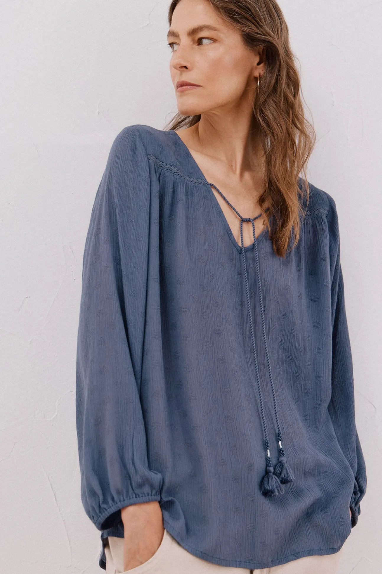 Blusa borlas