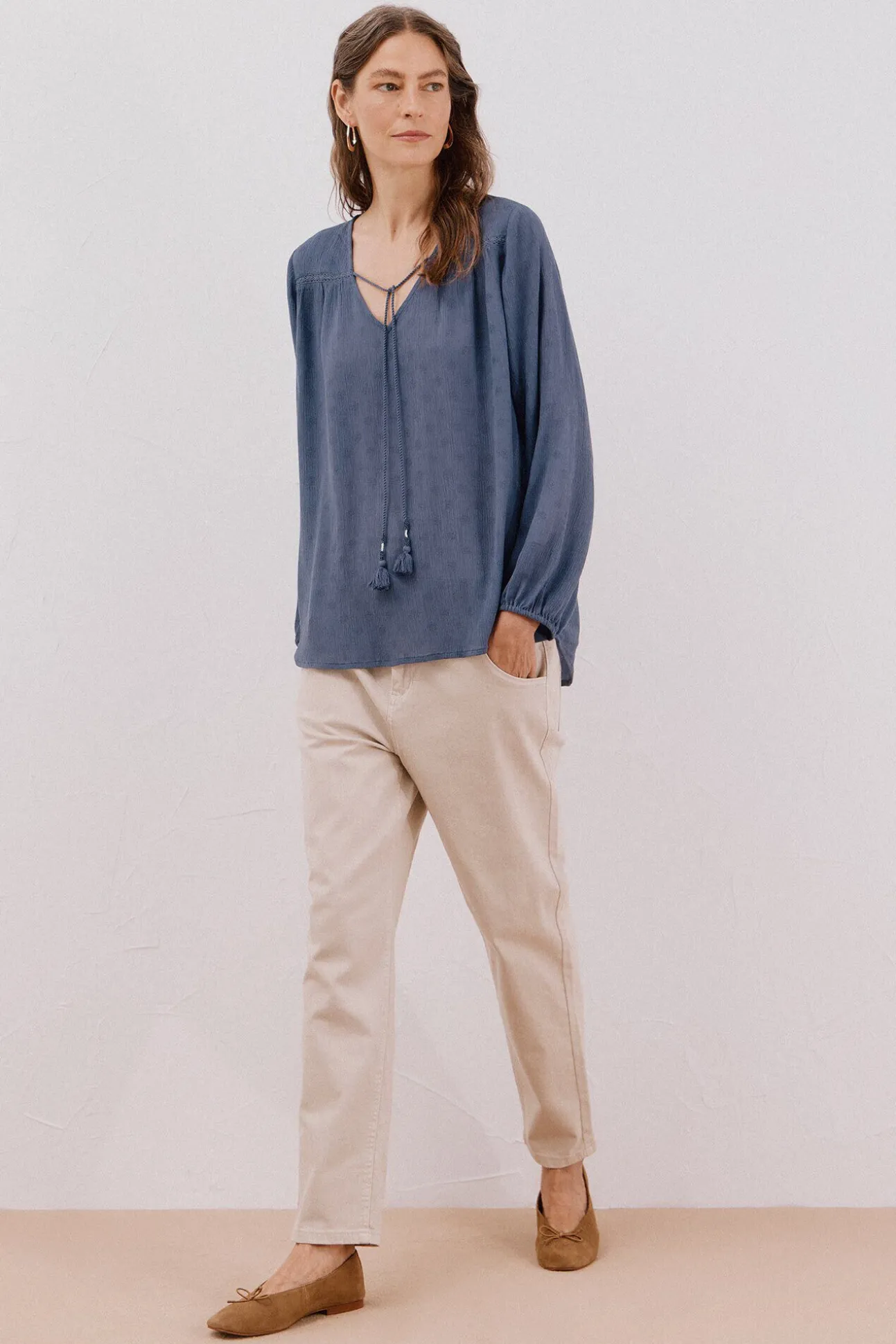 Blusa borlas