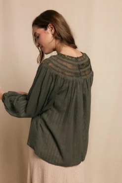 Blusa combinada