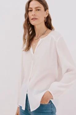 Blusa cuello redondo