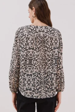 Blusa cuello redondo