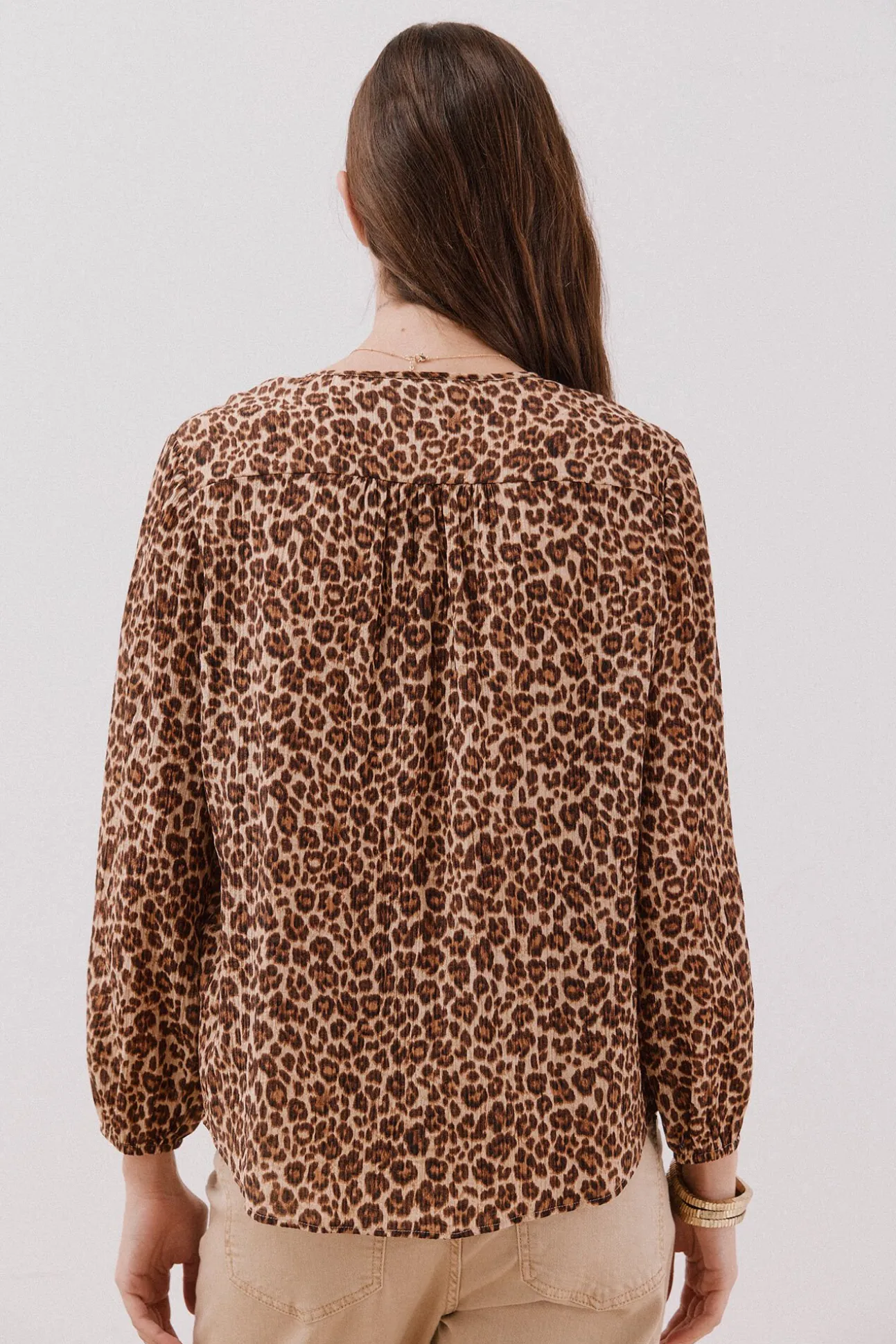 Blusa cuello redondo
