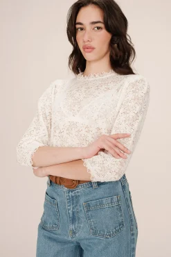 Blusa de encaje