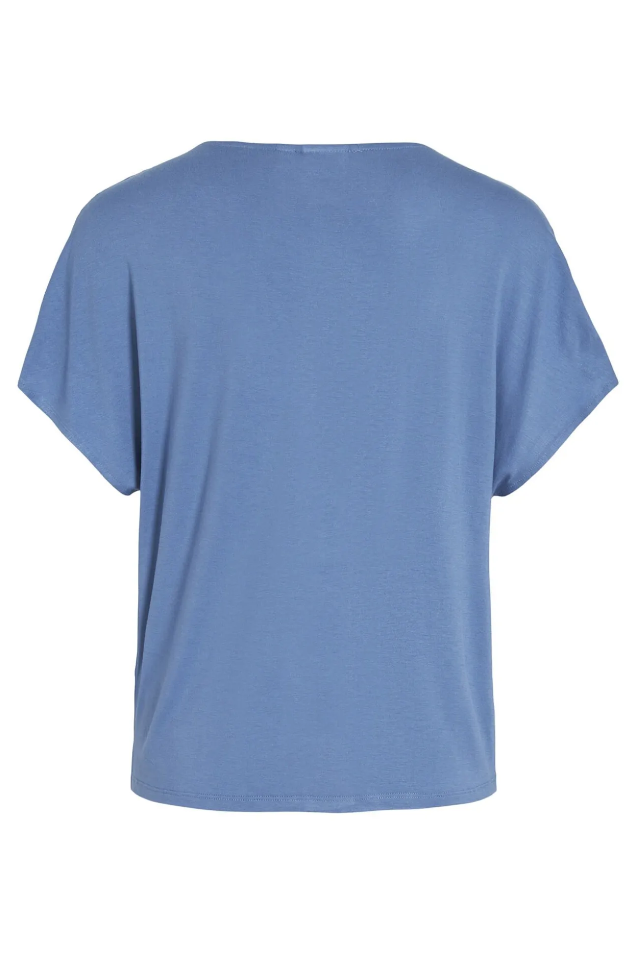 Blusa de manga corta satinada