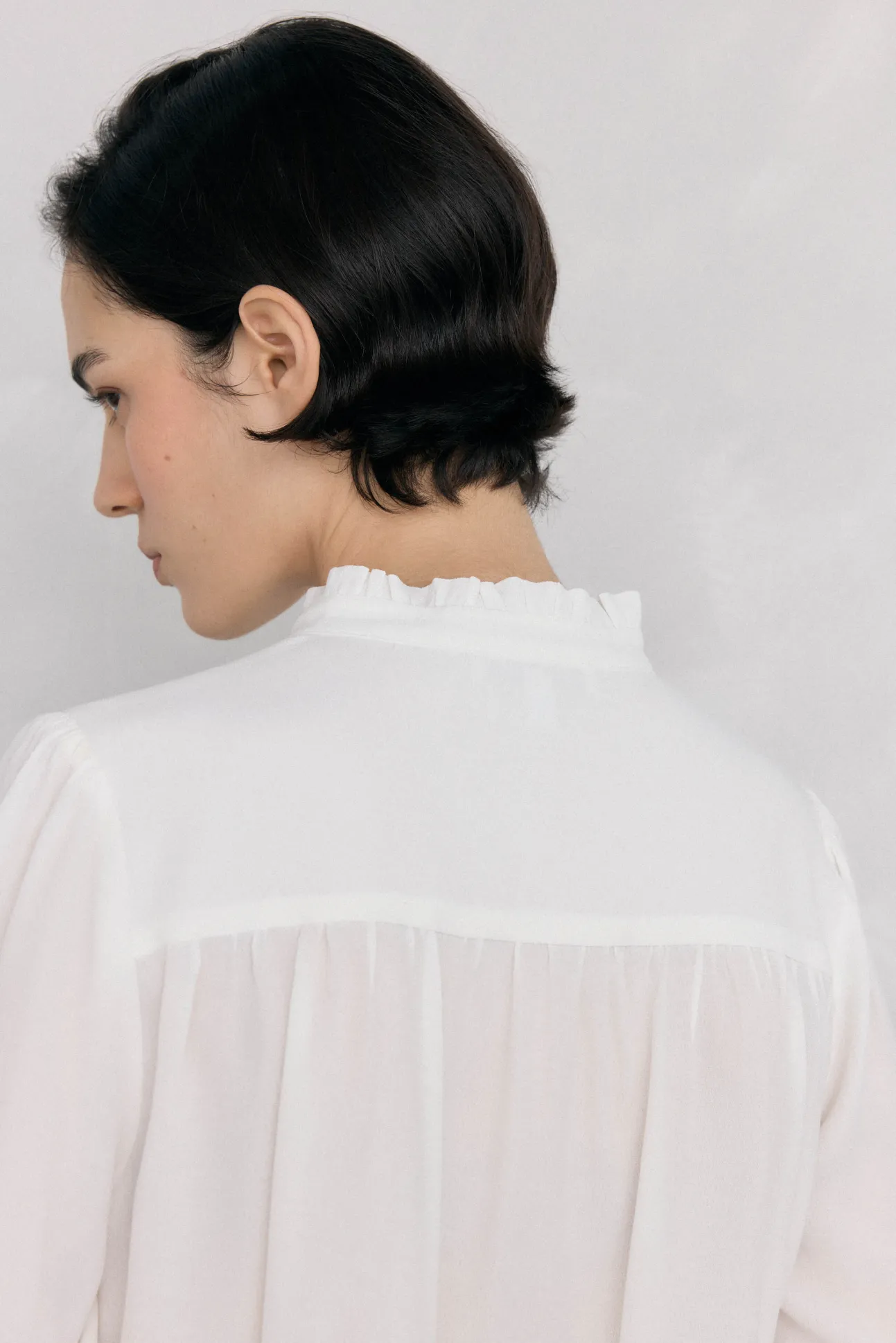 Blusa gasa puntillas