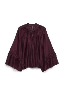Blusa manga de volantes