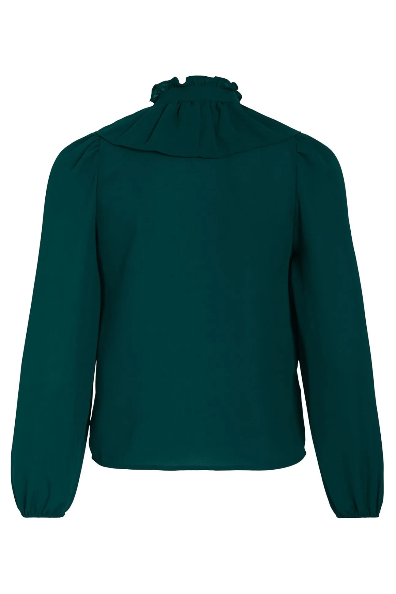 Blusa manga larga con volantes