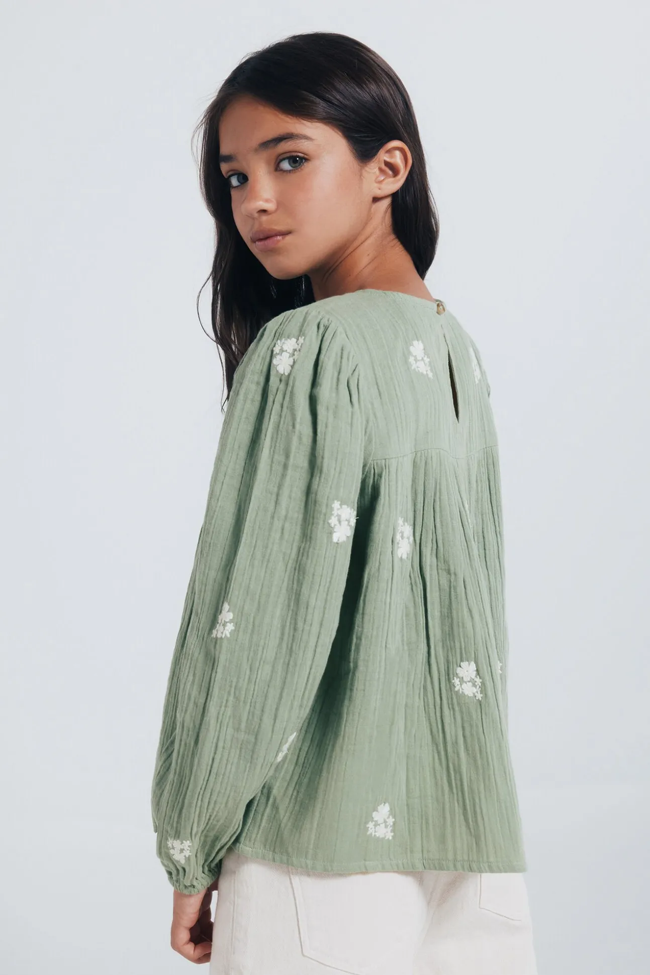Blusa manga larga niña