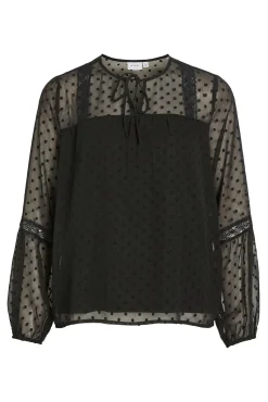 Blusa manga larga plumeti