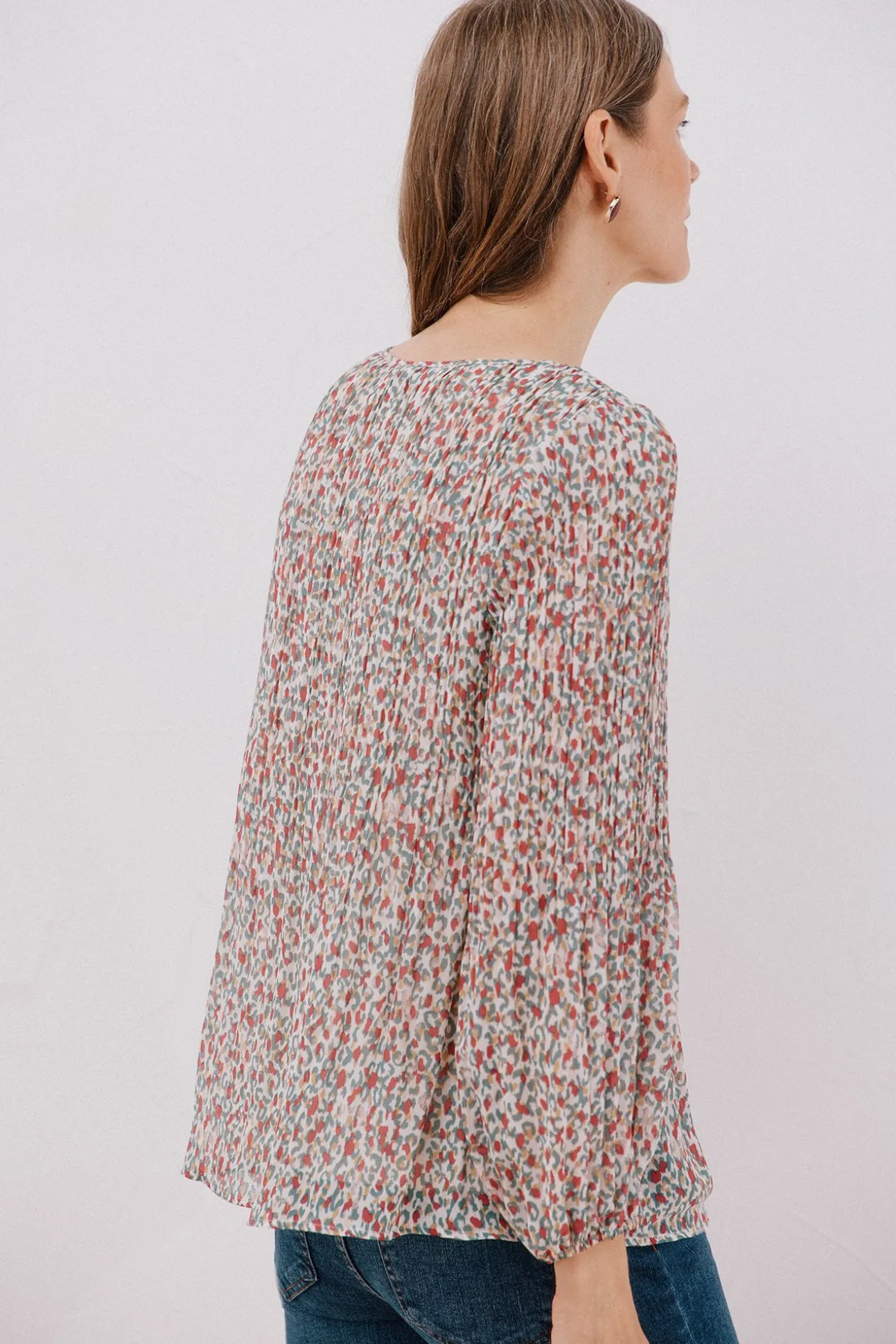 Blusa plisada
