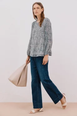 Blusa plisada