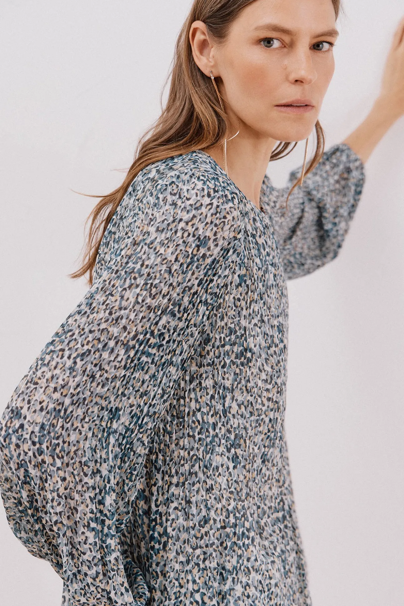 Blusa plisada