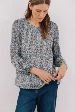 Blusa plisada