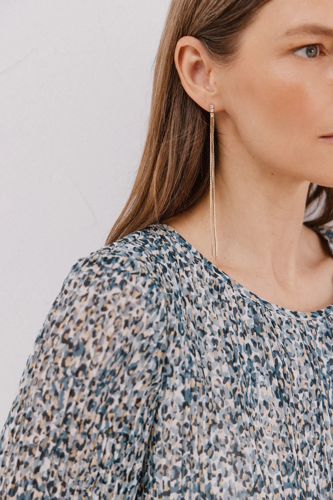 Blusa plisada