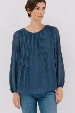 Blusa plisada