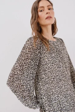 Blusa plisada