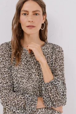 Blusa plisada